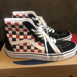 Vans with checkered print